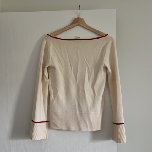 Club Monaco cashmere off white long sleeve - Picture 3 of 3